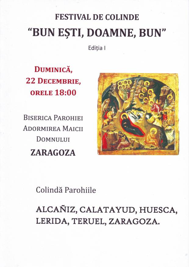 Afis Bun esti Doamne 2013