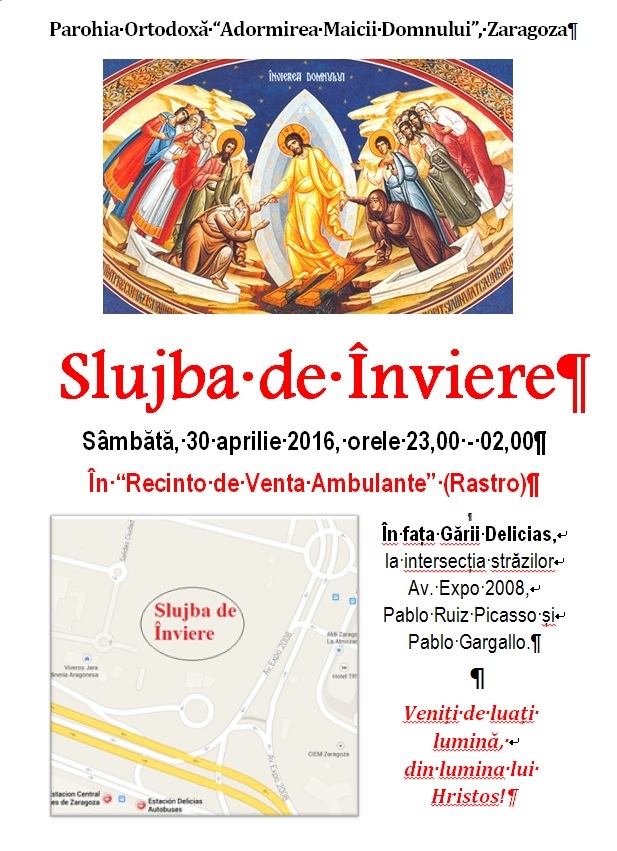 afis Pasti 2016 harta alb